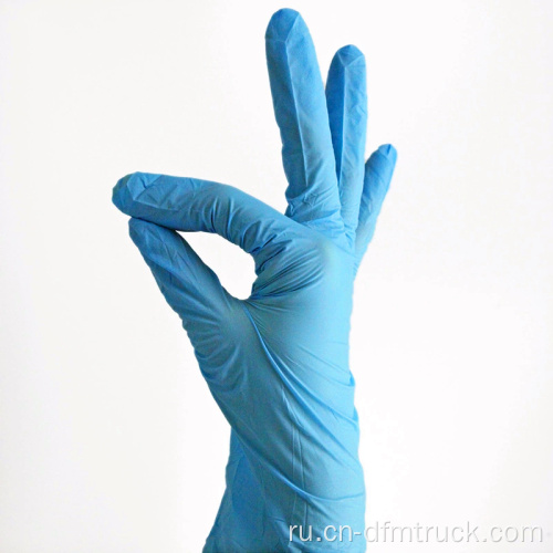 Одноразовые медицинские нитриловые перчатки без пудры